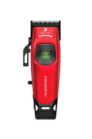 Hector Gladiator X 8000 RPM BLDC Motor Işıklı Saç Kesim ve Çizim Tıraş Makinesi Kırmızı