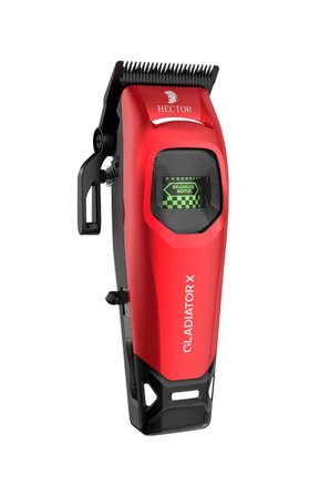 Hector Gladiator X 8000 RPM BLDC Motor Işıklı Saç Kesim ve Çizim Tıraş Makinesi Kırmızı