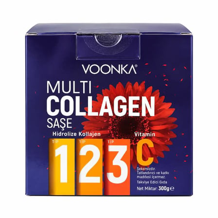 Voonka Multi Collagen Saşe Takviye Edici Gıda 30 Saşe