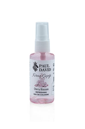 Paul David Çanta Cep Boy 50ml 80° Kolonya Kiraz Çiçeği, Limon, Buz, 3'lü Set
