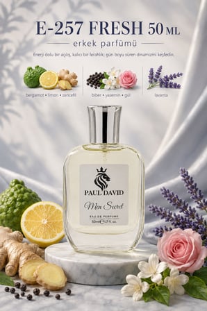 E-257 Fresh Erkek Parfüm EDP Uzun Süre Kalıcı 50 ml