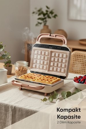 Fressi Tost Ve Waffle Makinesi | Çıkarabilir Yapışmaz Plakalı | 3 Ayrı Plaka |