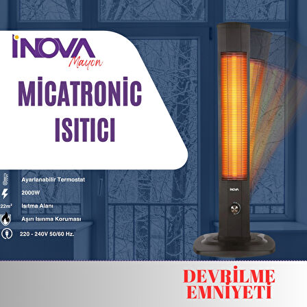 Mayon 2000W Micatronic Dik Isıtıcı