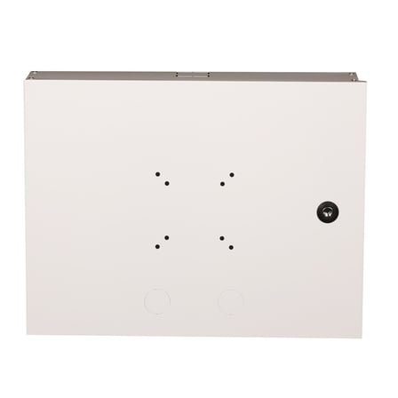LANDE - DVRboxE 19" Duvar Tipi Güvenlik Kabinet – Kilitli, Havalandırmalı, Monoblok, 50 kg Kapasiteli 450x100x350 mm