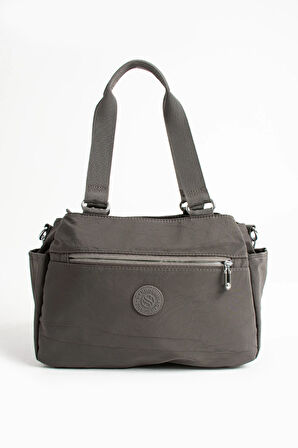 Kadın 5 Gözlü Suya Dayanıklı Paraşüt Kumaş Ayarlanabilir Çapraz Askılı El Ve Omuz Çantası