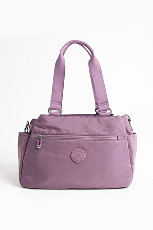 Kadın 5 Gözlü Suya Dayanıklı Paraşüt Kumaş Ayarlanabilir Çapraz Askılı El Ve Omuz Çantası