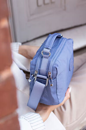 Kadın Suya Dayanıklı Paraşüt Kumaş Ayarlanabilir Çapraz Askılı Küçük Boy El Ve Omuz Çantası