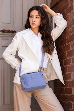 Kadın Suya Dayanıklı Paraşüt Kumaş Ayarlanabilir Çapraz Askılı Küçük Boy El Ve Omuz Çantası