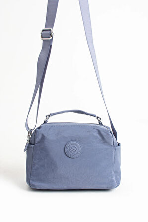 Kadın Suya Dayanıklı Paraşüt Kumaş Ayarlanabilir Çapraz Askılı Küçük Boy El Ve Omuz Çantası