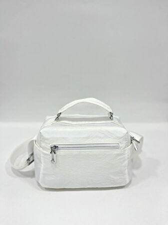 Kadın Suya Dayanıklı Paraşüt Kumaş Ayarlanabilir Çapraz Askılı Küçük Boy El Ve Omuz Çantası