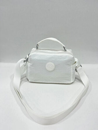 Kadın Suya Dayanıklı Paraşüt Kumaş Ayarlanabilir Çapraz Askılı Küçük Boy El Ve Omuz Çantası