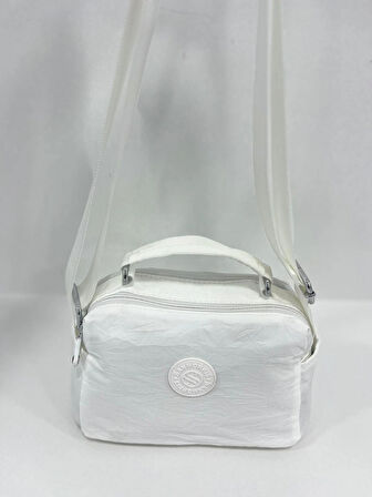 Kadın Suya Dayanıklı Paraşüt Kumaş Ayarlanabilir Çapraz Askılı Küçük Boy El Ve Omuz Çantası