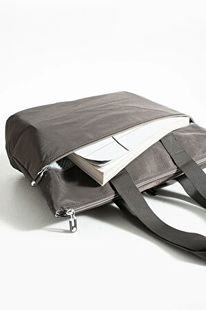 Kadın 6 Gözlü Kullanışlı Suya Dayanıklı Paraşüt Kumaş Büyük Boy El Ve Omuz Çantası