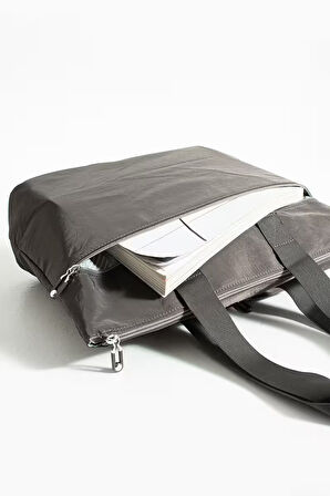 Kadın 6 Gözlü Kullanışlı Suya Dayanıklı Paraşüt Kumaş Büyük Boy El Ve Omuz Çantası