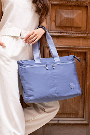 Kadın 6 Gözlü Kullanışlı Suya Dayanıklı Paraşüt Kumaş Büyük Boy El Ve Omuz Çantası