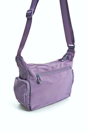 Kadın Çok Gözlü Suya Dayanıklı Paraşüt Kumaş Ayarlanabilir Çapraz Askılı Omuz Çantası