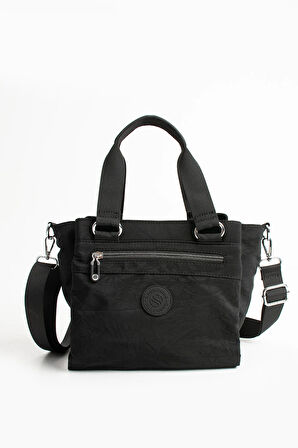 Kadın 5 Gözlü Paraşüt Kumaş Ayarlanabilir Çapraz Askılı El Ve Omuz Çantası