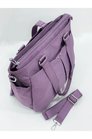 Kadın Çok Gözlü Kullanışlı Suya Dayanıklı El Ve Omuz Çantası