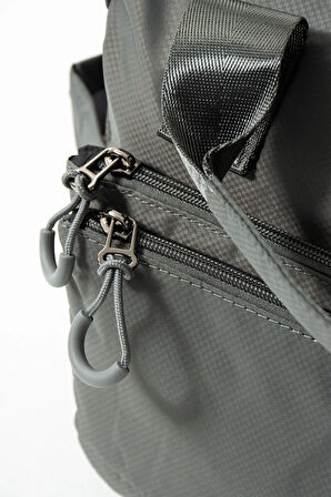 Kadın 4 Bölmeli Krinkıl Kumaş  Ayarlanabilir Çapraz Askılı El Ve Omuz Çantası