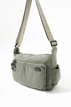 Kadın 3 Gözlü Paraşüt Kumaş  Ayarlanabilir Çapraz Askılı Çanta