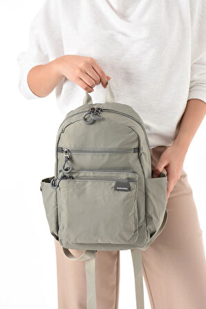 Unisex Suya Dayanıklı Paraşüt Kumaş 4 Bölmeli Laptop Bölmeli Seyahat Ve Okul Çantası