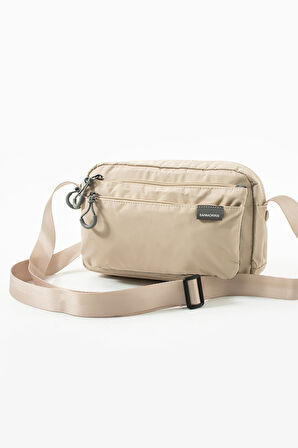 Kadın 3 Gözlü Paraşüt Kumaş Ayarlanabilir Çapraz Askılı Çanta