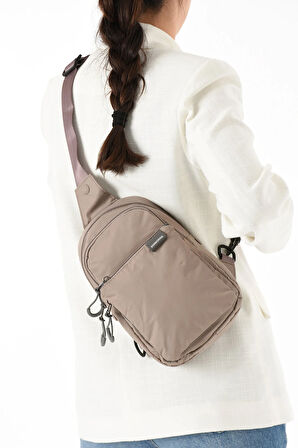 Unisex Paraşüt Kumaş Suya Dayanıklı 4 Bölmeli Body Bag