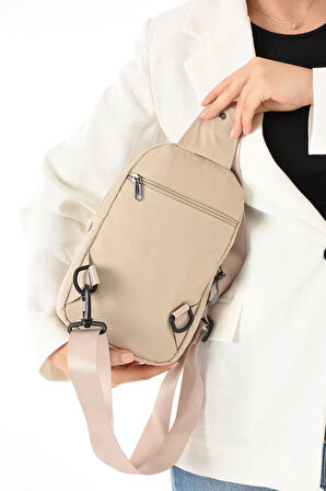 Unisex Paraşüt Kumaş Suya Dayanıklı 4 Bölmeli Body Bag