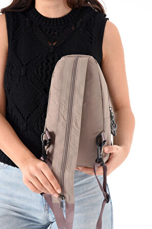 Unisex Paraşüt Kumaş Suya Dayanıklı 3 Bölmeli Çapraz Ve Sırtlık Askılı Body Bag