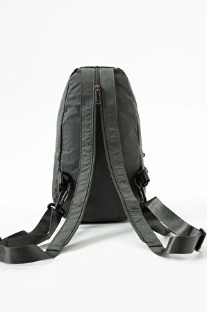 Unisex Paraşüt Kumaş Suya Dayanıklı 3 Bölmeli Çapraz Ve Sırtlık Askılı Body Bag