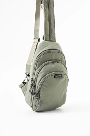 Unisex Paraşüt Kumaş Suya Dayanıklı 3 Bölmeli Çapraz Ve Sırtlık Askılı Body Bag