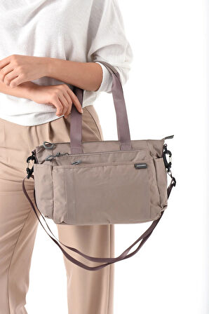 Kadın 5 Gözlü Suya Dayanıklı Paraşüt Kumaş Ayarlanabilir Çapraz Askılı El Ve Omuz Çantası