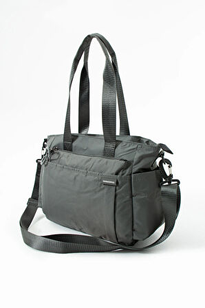 Kadın 5 Gözlü Suya Dayanıklı Paraşüt Kumaş Ayarlanabilir Çapraz Askılı El Ve Omuz Çantası