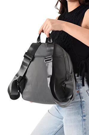 Suya Dayanıklı Paraşüt Kumaş 4 Gözlü Laptop Bölmeli Seyahat İş Okul Sırt Çantası