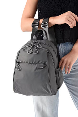 Suya Dayanıklı Paraşüt Kumaş 4 Gözlü Laptop Bölmeli Seyahat İş Okul Sırt Çantası