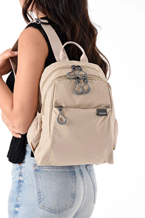 Suya Dayanıklı Paraşüt Kumaş 4 Gözlü Laptop Bölmeli Seyahat İş Okul Sırt Çantası