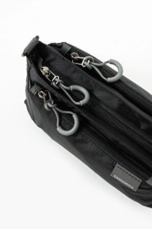 Kadın 3 Bölmeli Paraşüt Kumaş Ayarlanabilir Çapraz Askılı Çanta