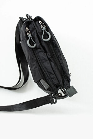 Kadın 4 Bölmeli Paraşüt Kumaş Ayarlanabilir Çapraz Askılı Çanta