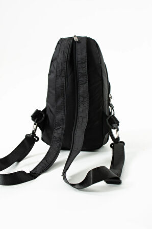 Unisex Paraşüt Kumaş Suya Dayanıklı 3 Bölmeli Çapraz Ve Sırtlık Askılı Body Bag