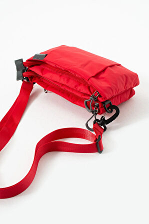 Kadın 4 Bölmeli Paraşüt Kumaş Ayarlanabilir Çapraz Askılı Çanta