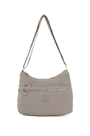 Kadın Suya Dayanıklı Kumaş 5 Gözlü Çapraz Askılı Vizon Okul Seyahat Ve Omuz Çantası