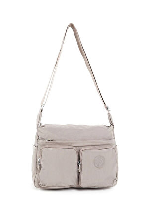 Kadın Suya Dayanıklı Paraşüt Kumaş Çok Gözlü Ayarlanabilir Vizon Çapraz Askılı Omuz Çantası