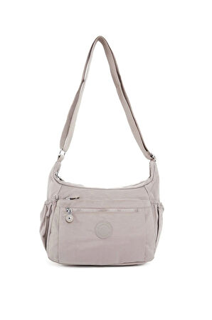 Kadın Suya Dayanıklı Kumaş 5 Gözlü Çapraz Askılı Vizon Seyahat Ve Omuz Çantası