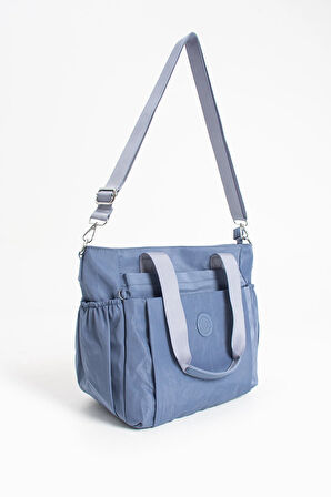 Kadın Büyük Boy 4 Bölmeli Suya Dayanıklı Paraşüt Kumaş Çapraz Ve Omuz Askılı Çanta