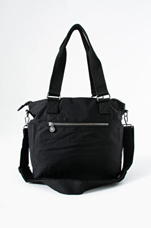 Kadın 4 Bölmeli Suya Dayanıklı Saten Kumaş Çapraz Ve Omuz Askılı Çanta