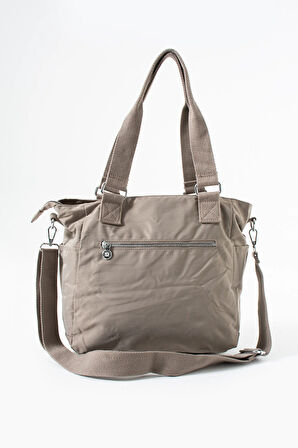 Kadın 4 Bölmeli Suya Dayanıklı Saten Kumaş Çapraz Ve Omuz Askılı Çanta