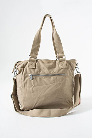 Kadın 4 Bölmeli Suya Dayanıklı Saten Kumaş Çapraz Ve Omuz Askılı Çanta