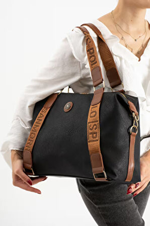 Kadın Çok Gözlü Ayarlanabilir Çapraz Askılı El Ve Omuz Çantası