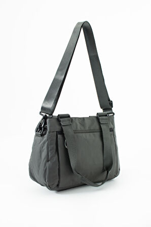 5 Gözlü Desenli Paraşüt Kumaş Ayarlanabilir Çapraz Askılı El Ve Omuz Çantası