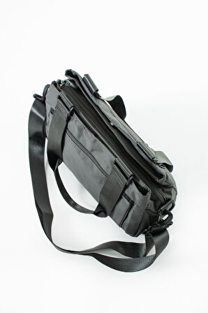 5 Gözlü Desenli Paraşüt Kumaş Ayarlanabilir Çapraz Askılı El Ve Omuz Çantası